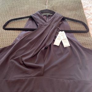 WHBM black cocktail dress with slimming lining